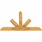 Ekena Millwork Saratoga Rough Sawn Timber Gable Bracket, Western Red Cedar, 48"W x 32"H x 2"D x 4"F, 16/12 Pitch GBW048X32X0204SAR00RWR - alternate 3